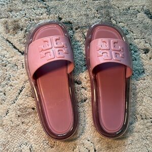 Purple Tory Burch Jelly Sandals